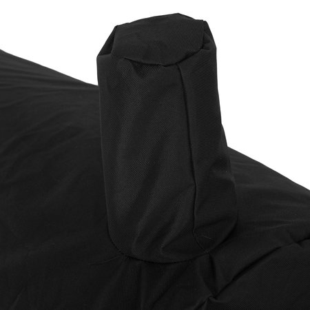 Modern Leisure Chalet Chimney Smoker Charcoal Grill Cover, 67 in. L x 26 in. W x 5 in. H, Black 2981